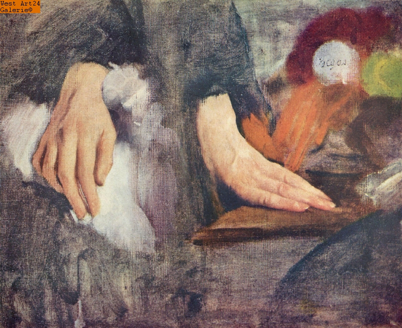 Handstudie nach Degas Gemäldeimitation